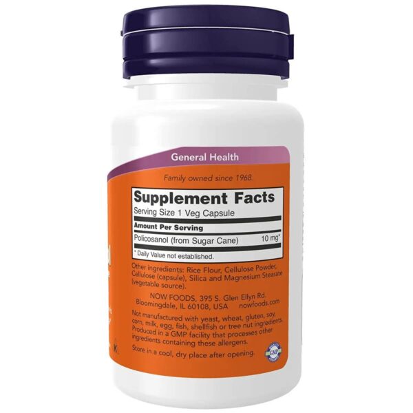 Now Foods Policosanol 10 mg 90 capsules