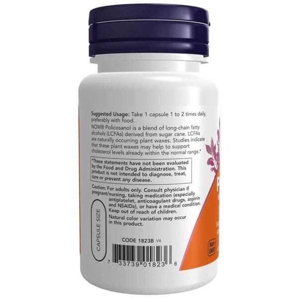Now Foods Policosanol 10 mg 90 capsules 2