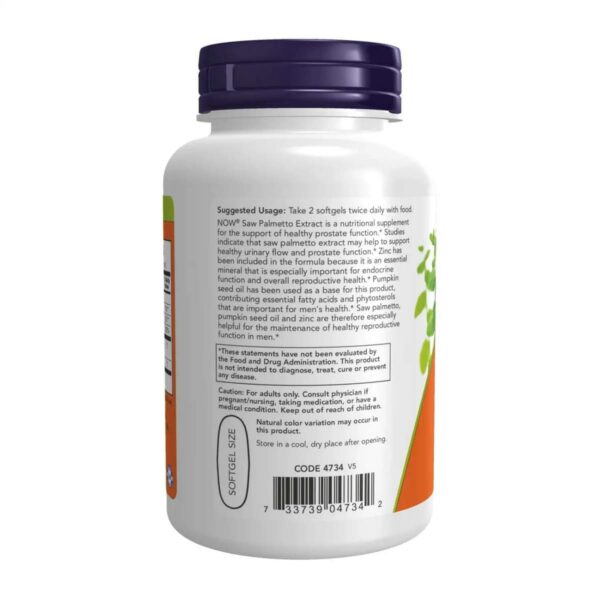 Now Foods Saw Palmetto Extract 90 capsules 1