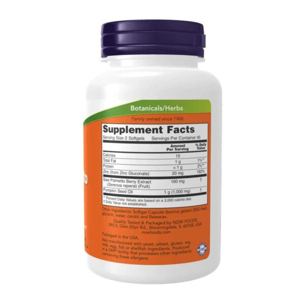 Now Foods Saw Palmetto Extract 90 capsules 3 1