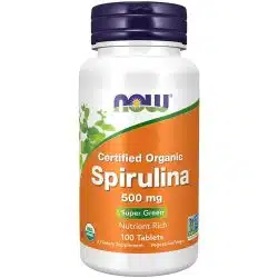 Now Foods Spirulina 500 Mg Nutrient Rich Superfood Tablets 100 tablets