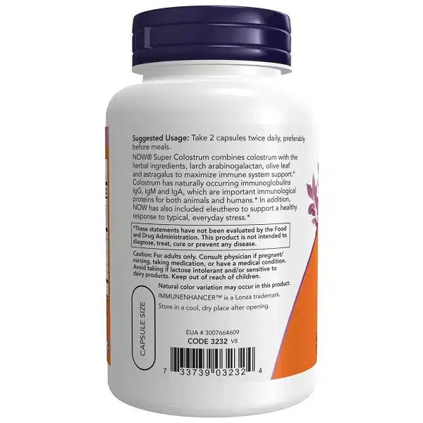 Now Foods Super Colostrum 500 mg 90 capsules 2