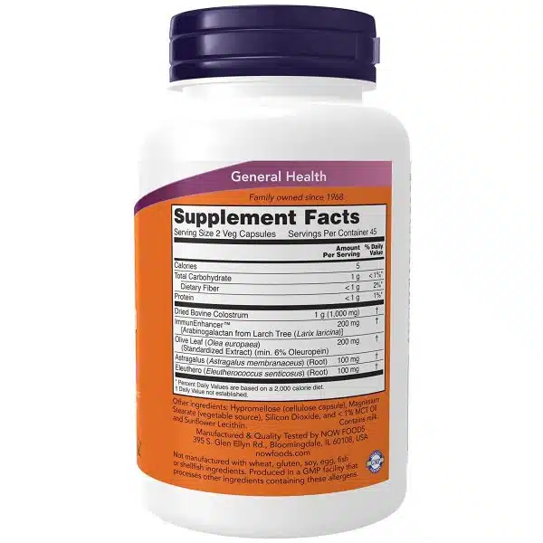 Now Foods Super Colostrum 500 mg 90 capsules 3