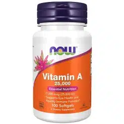 Now Foods Vitamin A 25000 IU 100 capsules