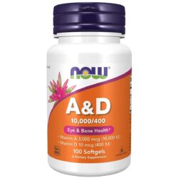 Now Foods Vitamin A and D 10 000 400 IU 100 capsules 2