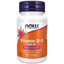 Now Foods Vitamin D 3 400 IU 180 Capsules 2 1