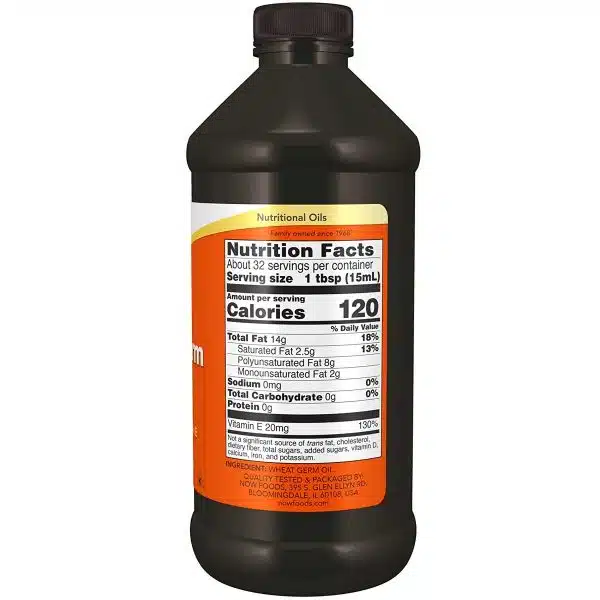 Now Foods Wheat Germ Nutritional Oil 473 ml 2