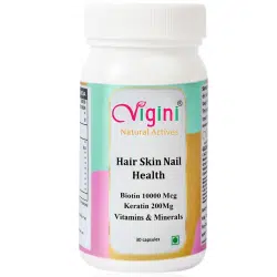 Vigini Biotin 10000mcg Hair Growth Glowing Skin Nail Capsules 1