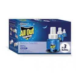 All Out Refill 60 Night Saver Pack of 3 135 ml