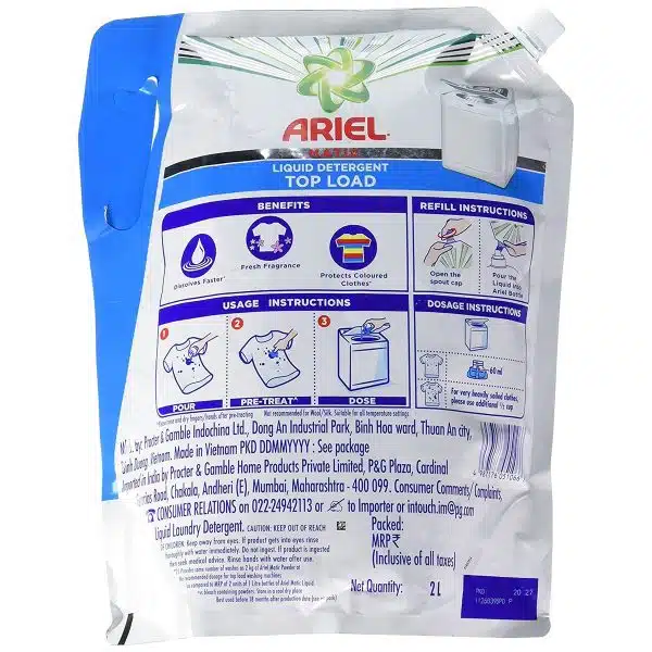 Ariel Matic Liquid Detergent Top Load 2 lt 3