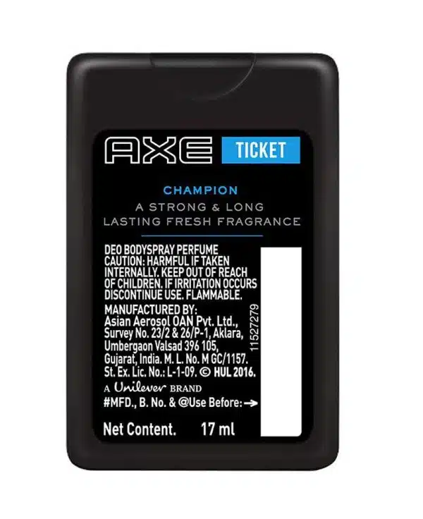 Axe Champion Ticket Perfume 17 ml 3