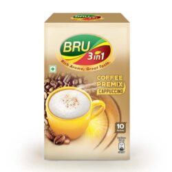 Bru 3 in 1 Cappuccino Coffee Premix 140 grams