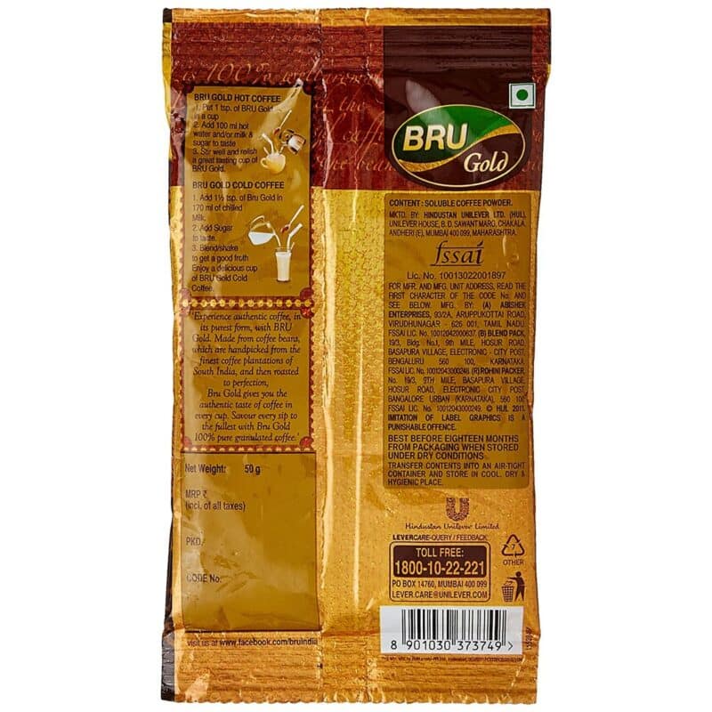 Bru Gold 100 pure Coffee 50 grams