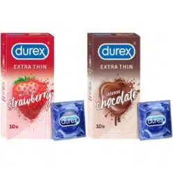 DUREX Extra Thin Flavoured Condoms Pack of 2