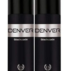 Denver Black Code Deodorant For Men 150 Ml Pack Of 2