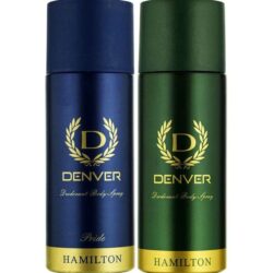 Denver Hamilton and Pride Combo Deodorant Spray for Men Combo 330 ml Pack of 2