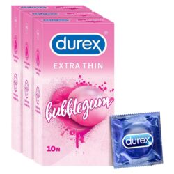 Durex Bubblegum Flavoured Condoms Pack of 3 4