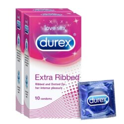 Durex Extra Ribbed Condoms for Men 2 1