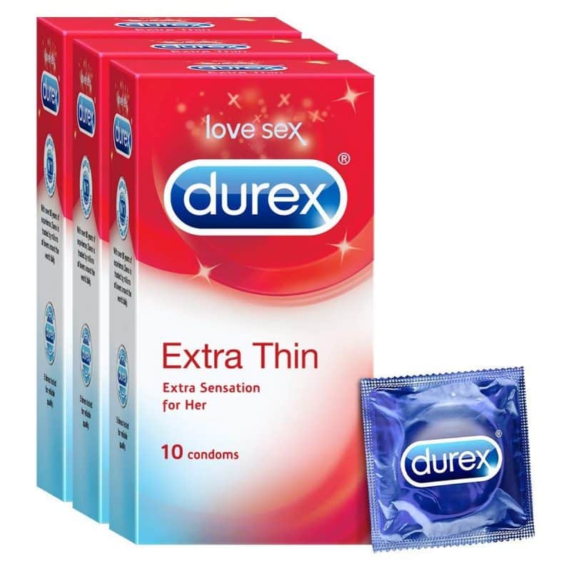 Durex Extra Thin Condoms 10 Count Pack of 3 4