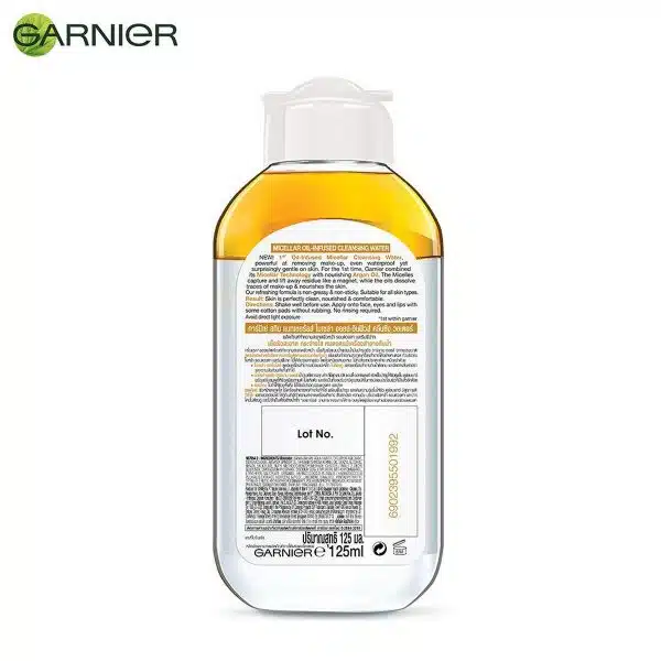 Garnier Micellar Oil Infused Cleansing Water 125 ml 3