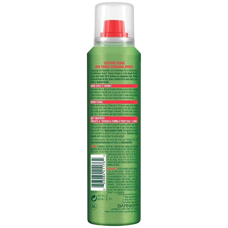 Garnier Texture Tease Dry Touch Spray 109 grams 3