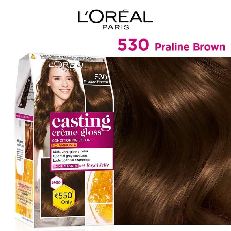 Loreal Semi Permanent Hair Colour 530 Praline Brown 87.5 g72 ml 3
