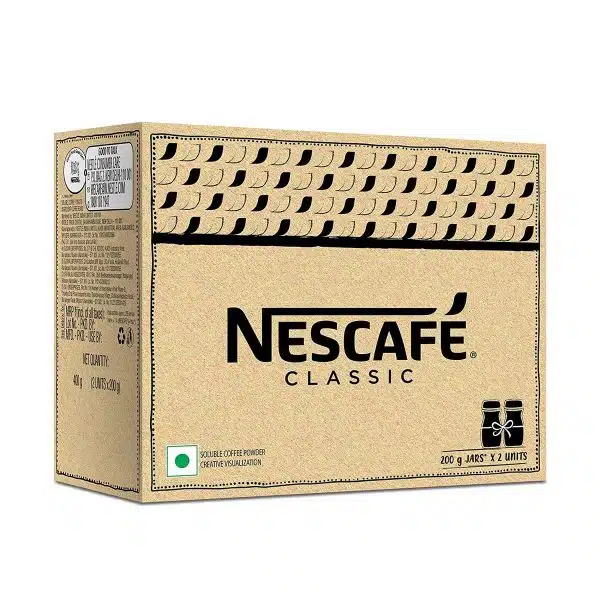Nescafe Classic Instant Coffee Powder 200g Jars Pack of 2 2