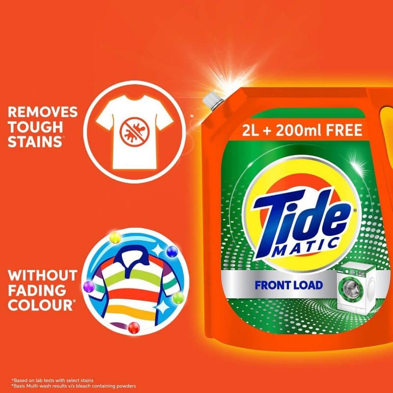 Tide Matic Liquid Detergent Front Load 2000 ml