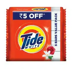 Tide White Detergent 5 Bars Value Pack 1000 grams 2