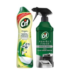 Cif Lemon Surface Cleaner Cream 500ml Perfect Finish Oven Grill Spray435ml 4