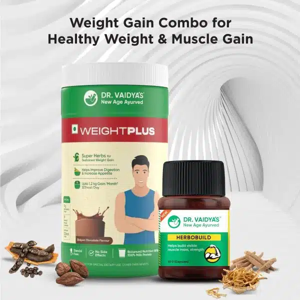 Dr Vaidyas Weight Gain Combo For Healthy Weight Muscle Gain 2