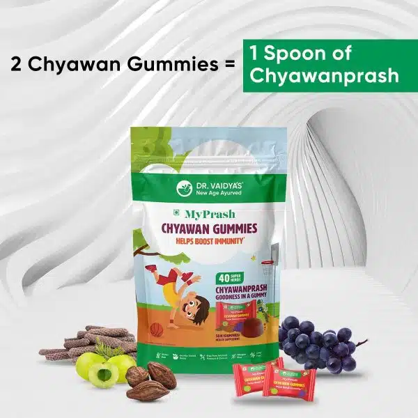 Dr. Vaidyas MyPrash Chyawan Gummies For Boosting Immunity 50 Gummies 2
