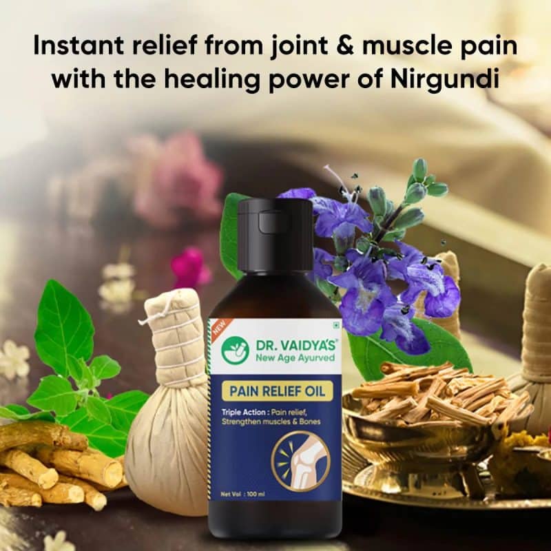 Dr. Vaidyas Pain Relief Oil For Joint Muscle Pain