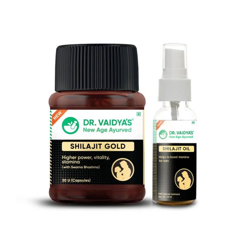 Dr. Vaidyas Shilajit Gold 30 Cap. Shilajit Oil 25ml 2