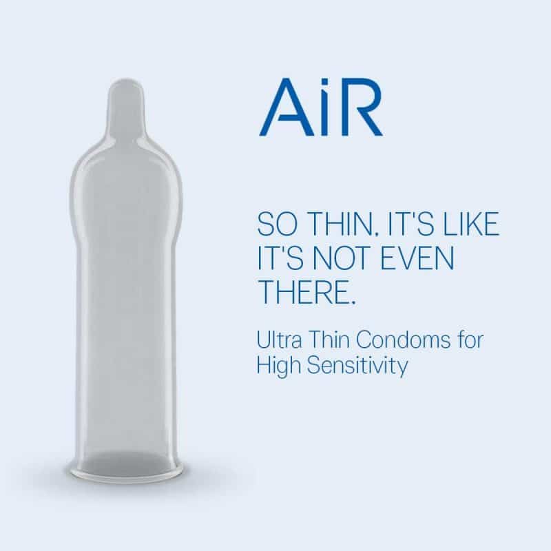 Durex Air Condoms 10 Count With Durex Lube Sensual 200ml 2