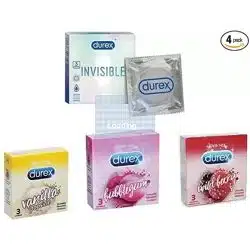 Durex Invisible Vanilla Wildberry Bubblegum Condom 12S