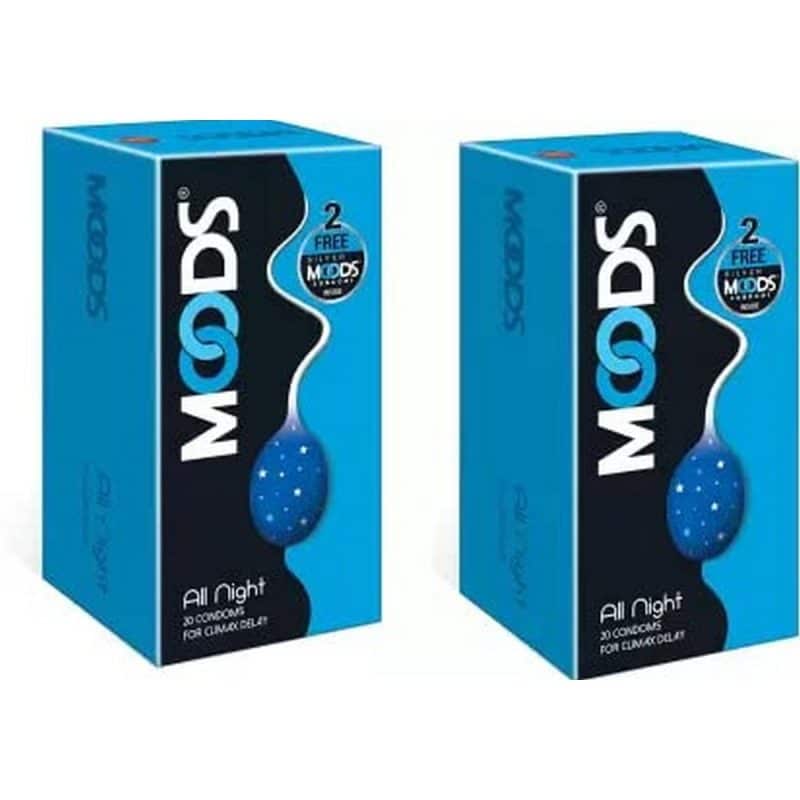 Moods All Night Condoms Set of 2 1