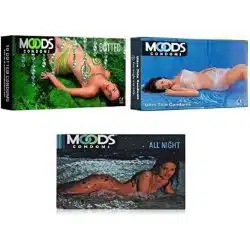 Moods Condoms All night Dotted Ultrathin Monthly Combo 10 pc X 3