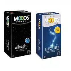 Moods Condoms For Men (AllNight + Electrify)