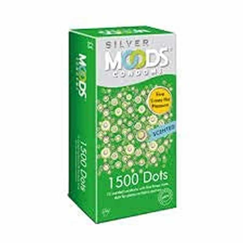 Moods Condoms Silver 1500 Dots 12s X 3