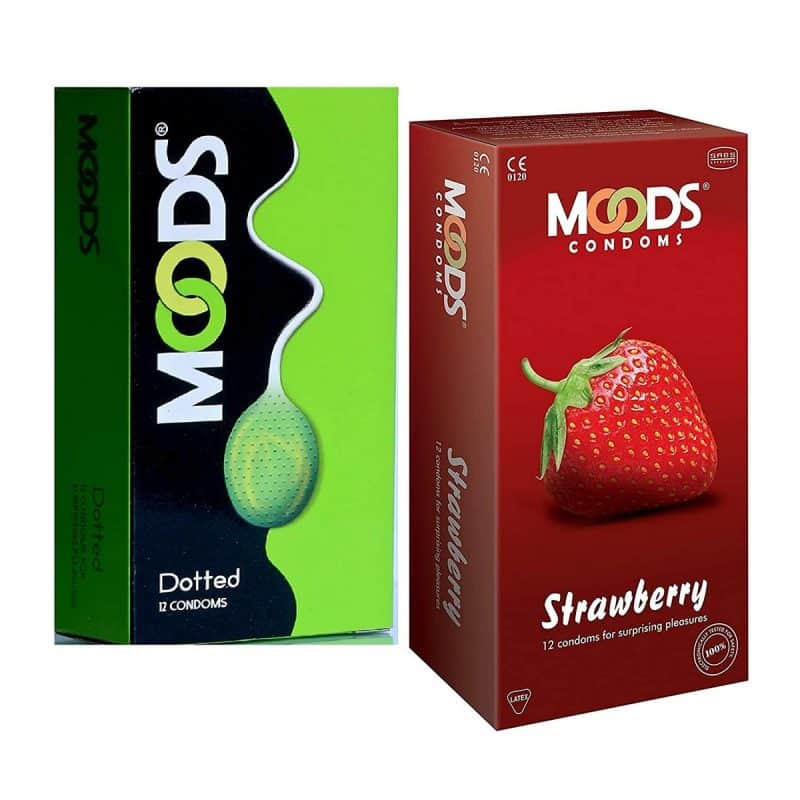 Moods Dotted Condoms For Men 2 pack 1