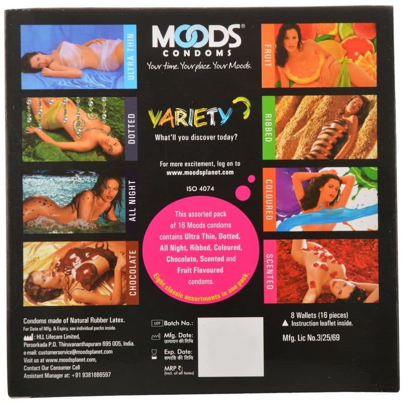 Moods Variety Condoms Pack of 2 2