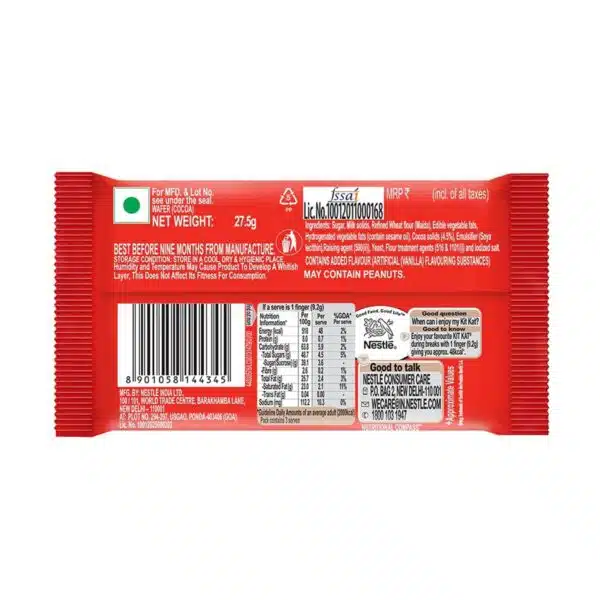 Nestle KitKat 3 Fingers 27.5 grams 4