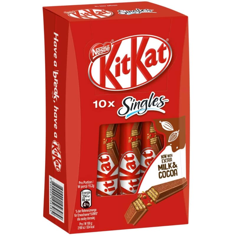 Nestle KitKat Cocoa Bars 10 Pieces 15.2 gm