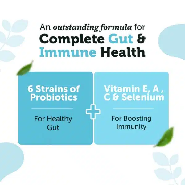 Daily Probiotics For Gut And Immune Health 60 Caps 2