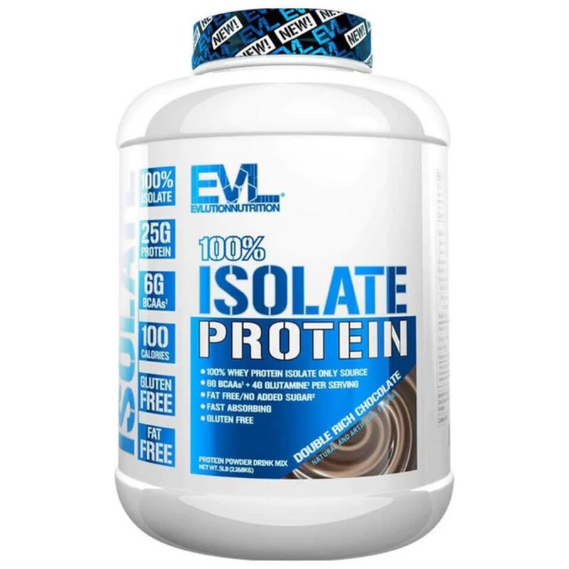 EVL 100 Isolate Protein Double Rich Chocolate 5 LB