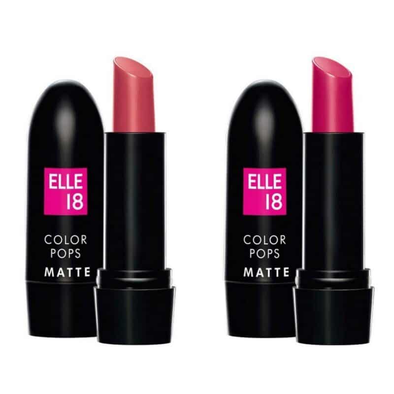 Elle 18 Combo of Color Pop Matte Lip Colour Pink Kiss and Pink Show 4.3 g 3