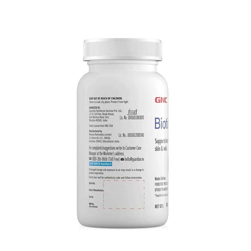 GNC Biotin 10000 mg 90 Tabs 2