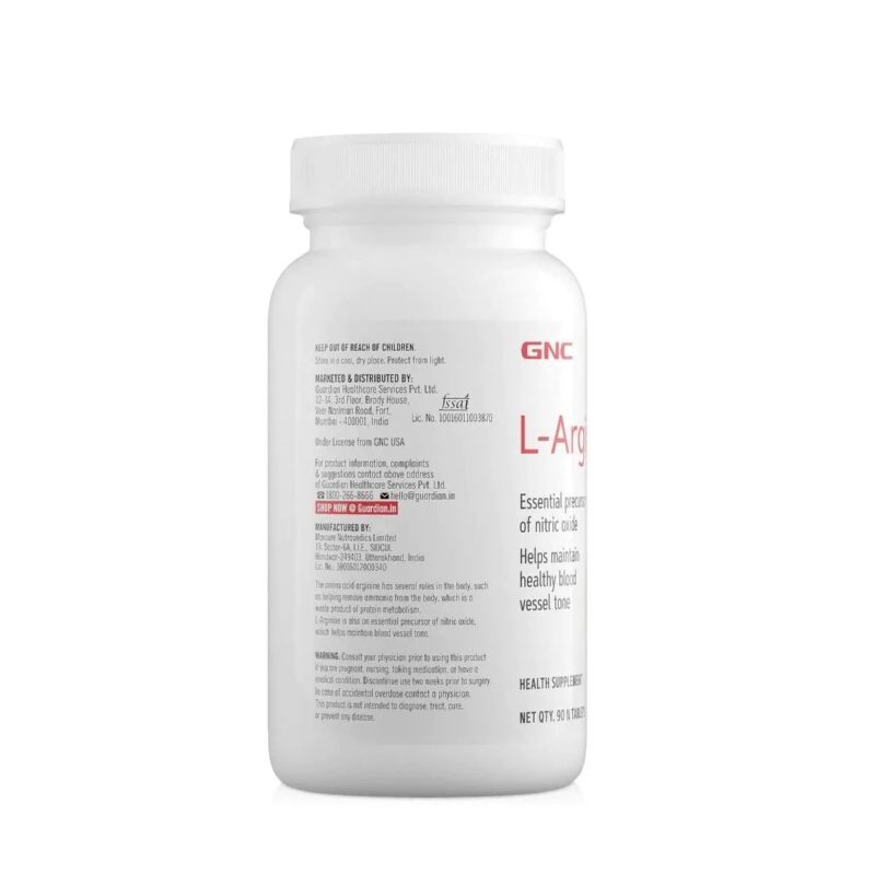 GNC L Arginine 1000 mg 90 Tablets 2