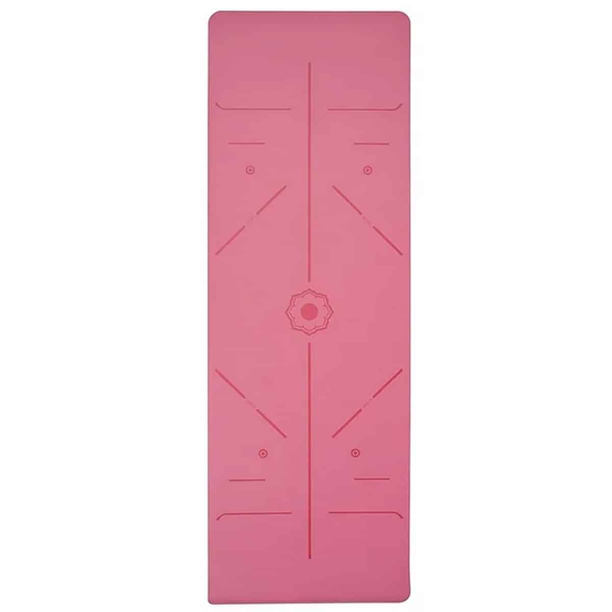 GRAVOLITE PU Rubber Pink Plain Yoga Mats 24X72 Inches (5mm)